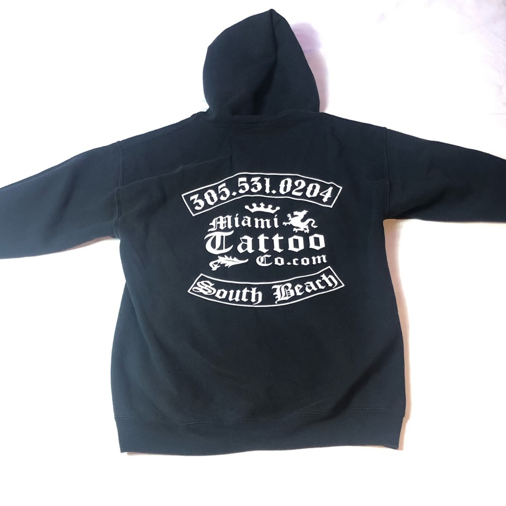Miami Tattoo Company Zip Up Hoodie Ink Tattoos